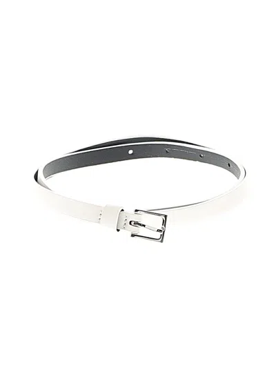 Pre-owned Unbranded Belt In White
