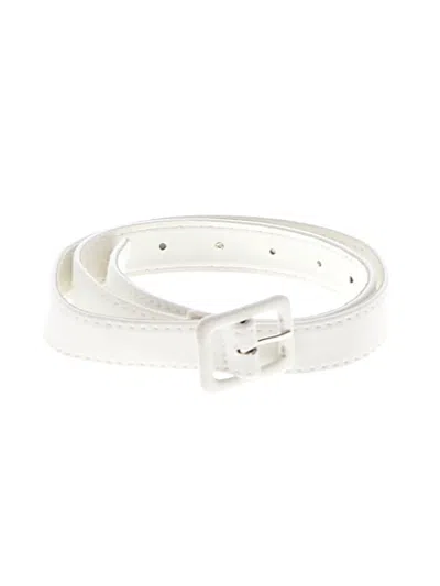 Pre-owned Unbranded Belt In White