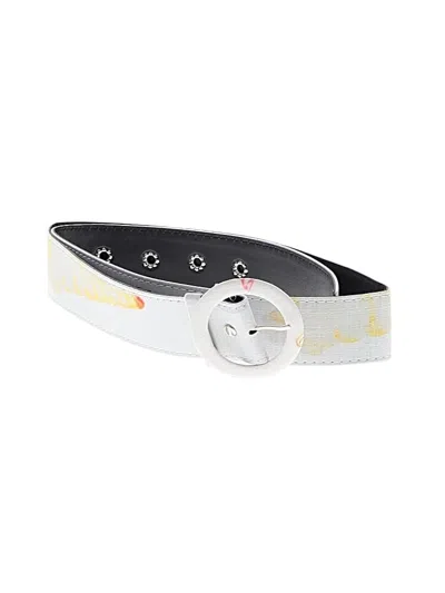 Pre-owned Unbranded Belt In White