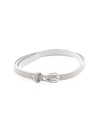 Pre-owned Unbranded Belt In White
