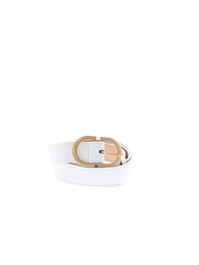 Pre-owned Unbranded Belt In White