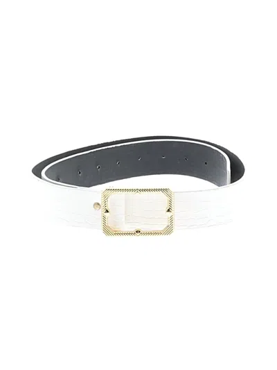Pre-owned Unbranded Belt In White