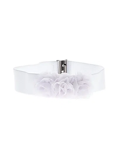 Pre-owned Unbranded Belt In White