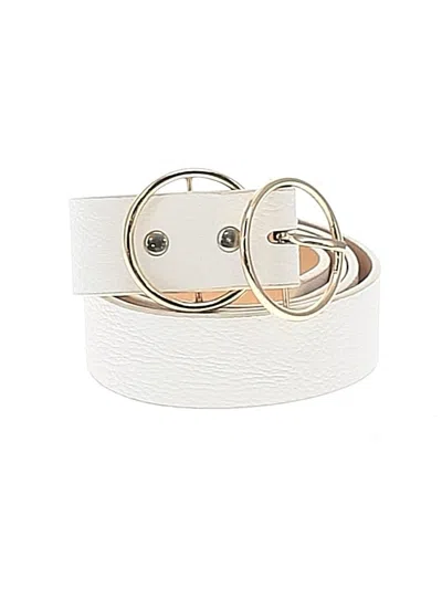 Pre-owned Unbranded Belt In White