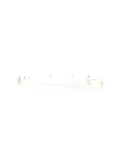 Pre-owned Unbranded Belt In White