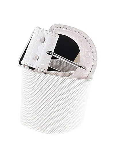 Pre-owned Unbranded Belt In White