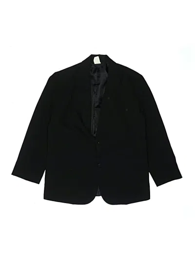 Pre-owned Unbranded Kids' Blazer Jacket In Black