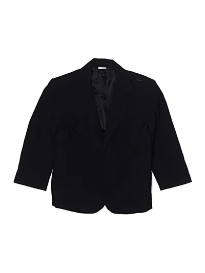 Pre-owned Unbranded Kids' Blazer Jacket In Black