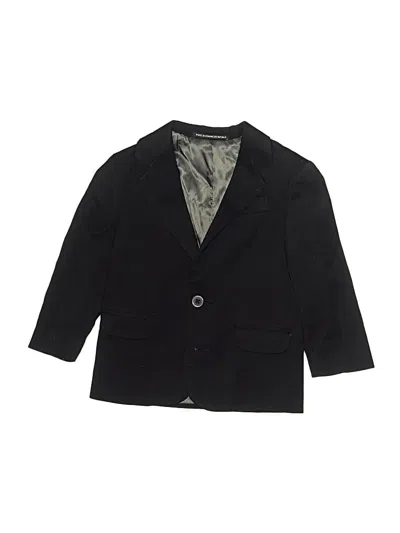 Pre-owned Unbranded Kids' Blazer Jacket In Black