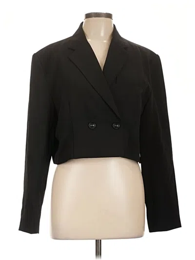 Pre-owned Unbranded Blazer Jacket In Black
