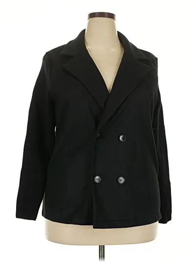 Pre-owned Unbranded Blazer Jacket In Black