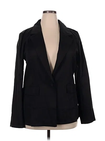 Pre-owned Unbranded Blazer Jacket In Black