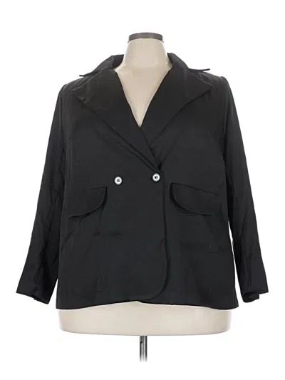 Pre-owned Unbranded Blazer Jacket In Black