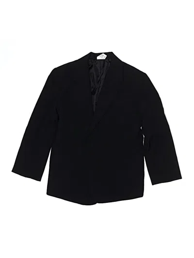 Pre-owned Unbranded Kids' Blazer Jacket In Black