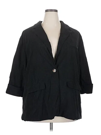 Pre-owned Unbranded Blazer Jacket In Black