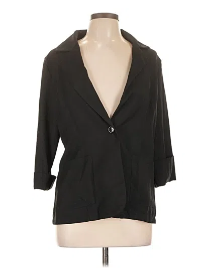 Pre-owned Unbranded Blazer Jacket In Black