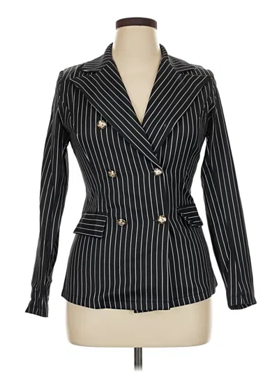 Pre-owned Unbranded Blazer Jacket In Black
