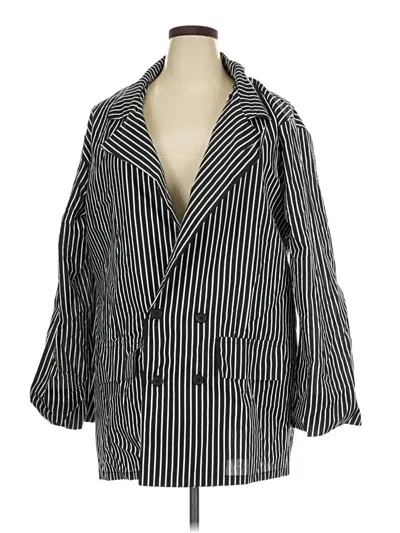 Pre-owned Unbranded Blazer Jacket In Black
