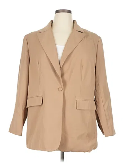 Pre-owned Unbranded Blazer Jacket In Brown