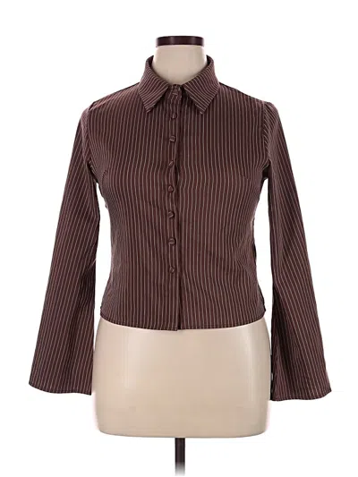 Pre-owned Unbranded Blazer Jacket In Brown