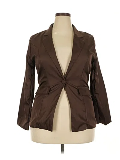 Pre-owned Unbranded Blazer Jacket In Brown