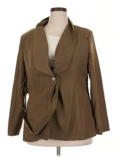 Pre-owned Unbranded Blazer Jacket In Brown