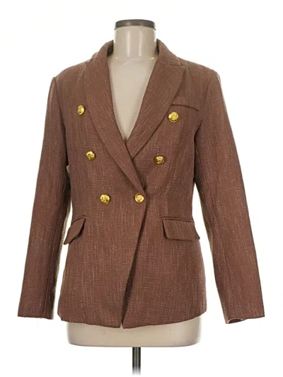 Pre-owned Unbranded Blazer Jacket In Brown