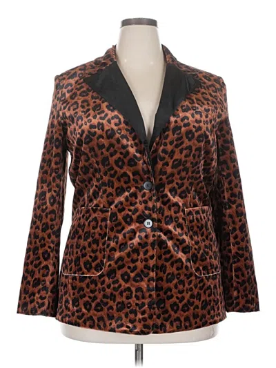 Pre-owned Unbranded Blazer Jacket In Brown
