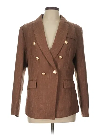 Pre-owned Unbranded Blazer Jacket In Brown