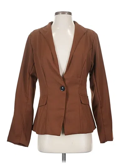 Pre-owned Unbranded Blazer Jacket In Brown
