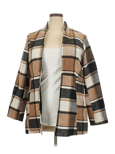 Pre-owned Unbranded Blazer Jacket In Brown
