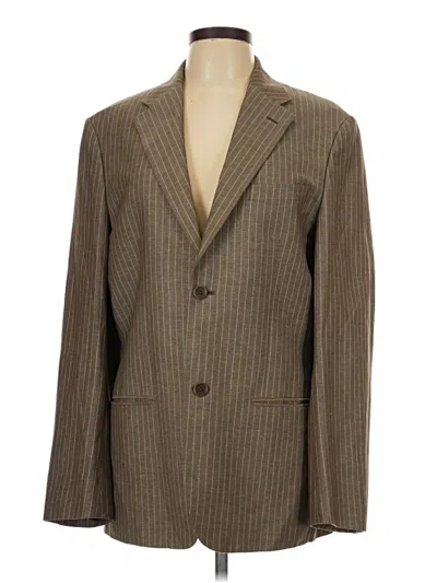 Pre-owned Unbranded Blazer Jacket In Brown