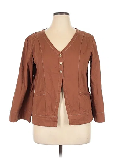Pre-owned Unbranded Blazer Jacket In Brown