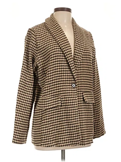 Pre-owned Unbranded Blazer Jacket In Brown