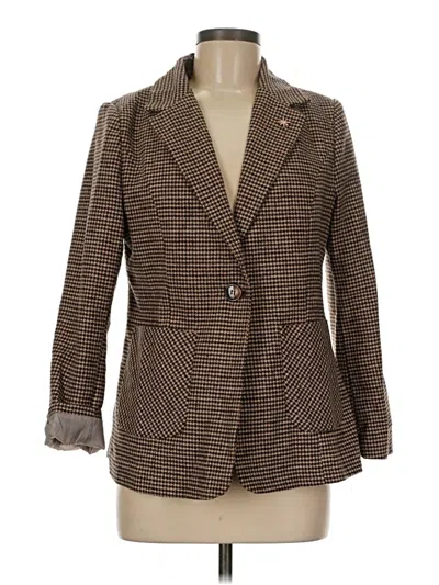 Pre-owned Unbranded Blazer Jacket In Brown