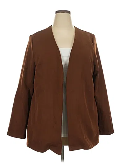 Pre-owned Unbranded Blazer Jacket In Brown