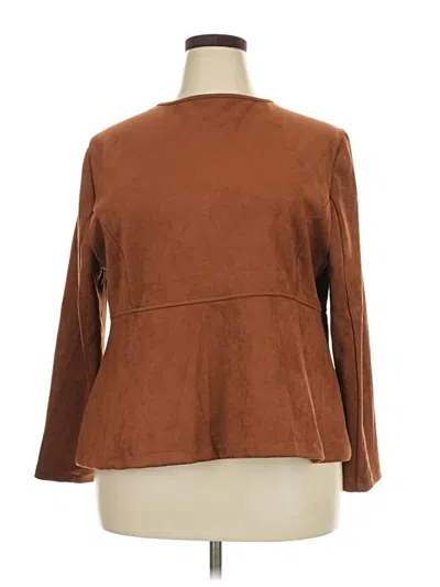 Pre-owned Unbranded Blazer Jacket In Brown
