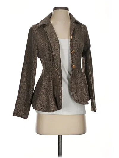 Pre-owned Unbranded Blazer Jacket In Brown