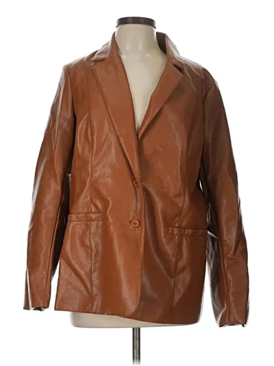 Pre-owned Unbranded Blazer Jacket In Brown