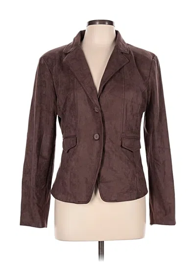 Pre-owned Unbranded Blazer Jacket In Brown