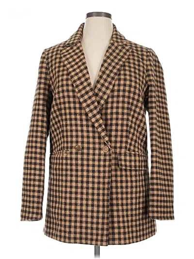 Pre-owned Unbranded Blazer Jacket In Brown