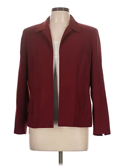 Pre-owned Unbranded Blazer Jacket In Burgundy