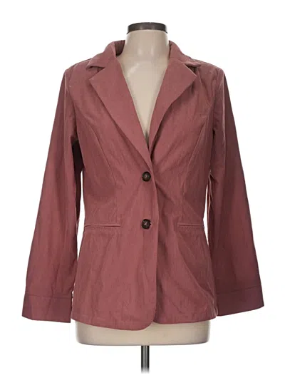 Pre-owned Unbranded Blazer Jacket In Burgundy