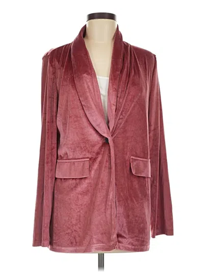 Pre-owned Unbranded Blazer Jacket In Burgundy