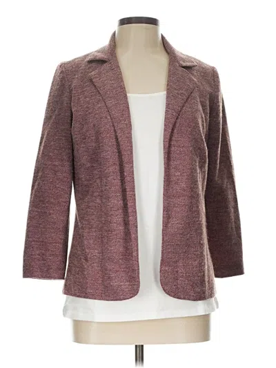 Pre-owned Unbranded Blazer Jacket In Burgundy