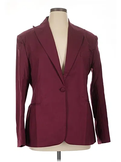 Pre-owned Unbranded Blazer Jacket In Burgundy