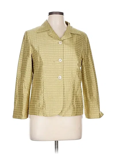 Pre-owned Unbranded Blazer Jacket In Gold