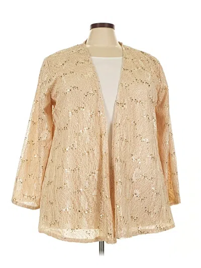 Pre-owned Unbranded Blazer Jacket In Gold