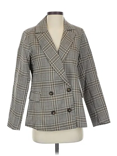 Pre-owned Unbranded Blazer Jacket In Gray