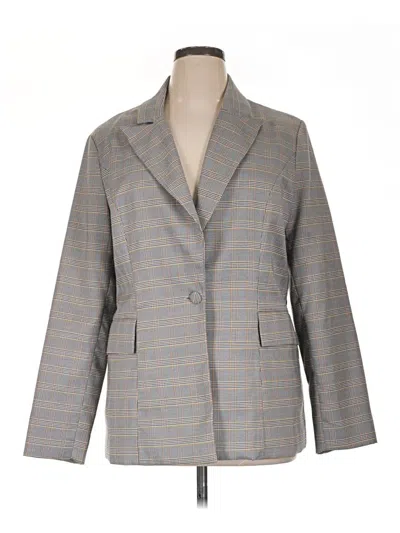 Pre-owned Unbranded Blazer Jacket In Gray